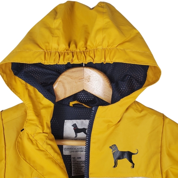 The Black Dog Brand Yellow Toddler Rain Jacket. 12 M. 0155 - Picture 2 of 10